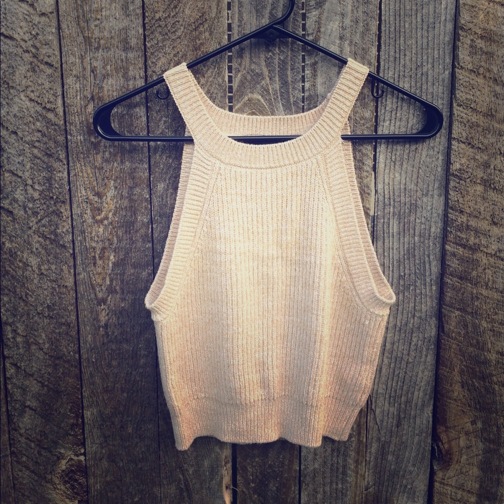 Forever 21 sweater material tank top.